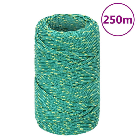 Boat Rope Green 2 mm 250 m Polypropylene