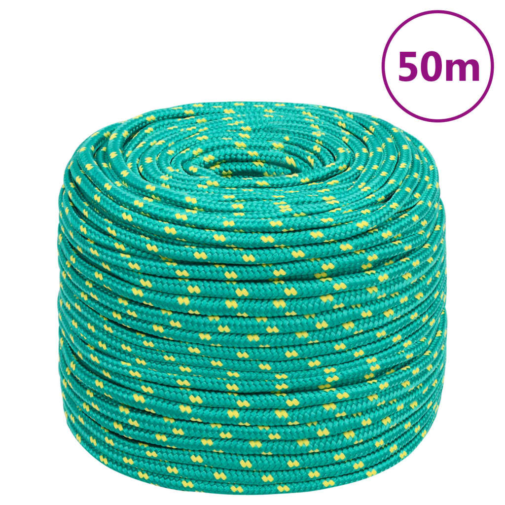 Boat Rope Green 8 mm 50 m Polypropylene