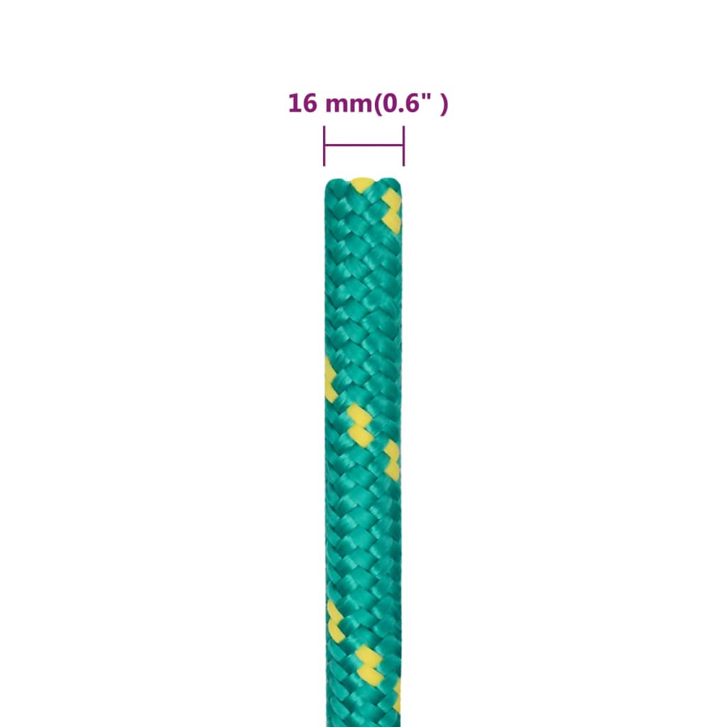 Boat Rope Green 16 mm 250 m Polypropylene