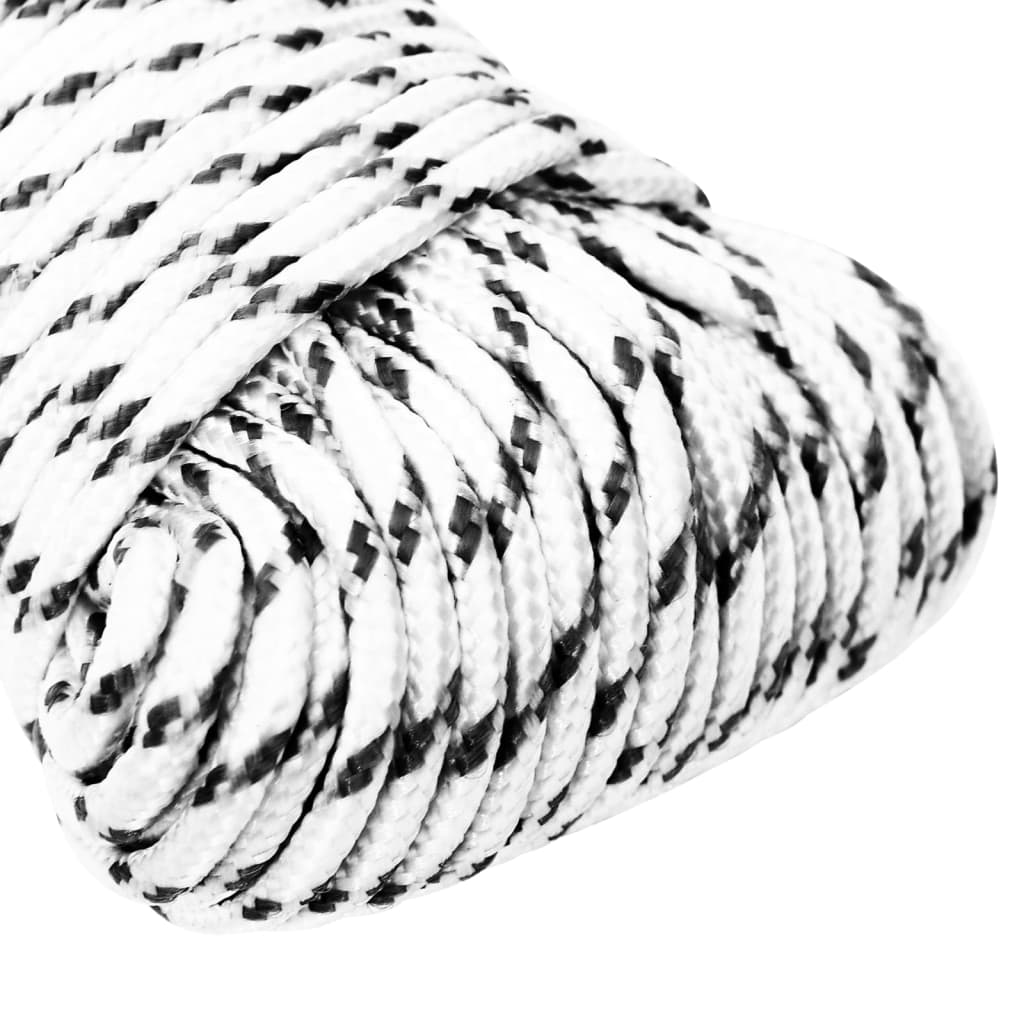 Braided Boat Rope White 3 mmx500 m Polyester