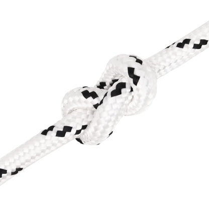 Braided Boat Rope White 12 mmx25 m Polyester