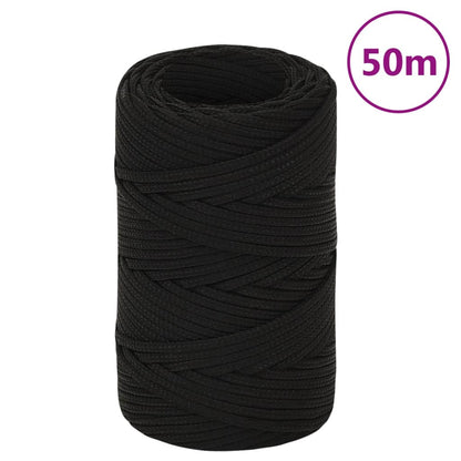 Work Rope Black 2 mm 50 m Polyester