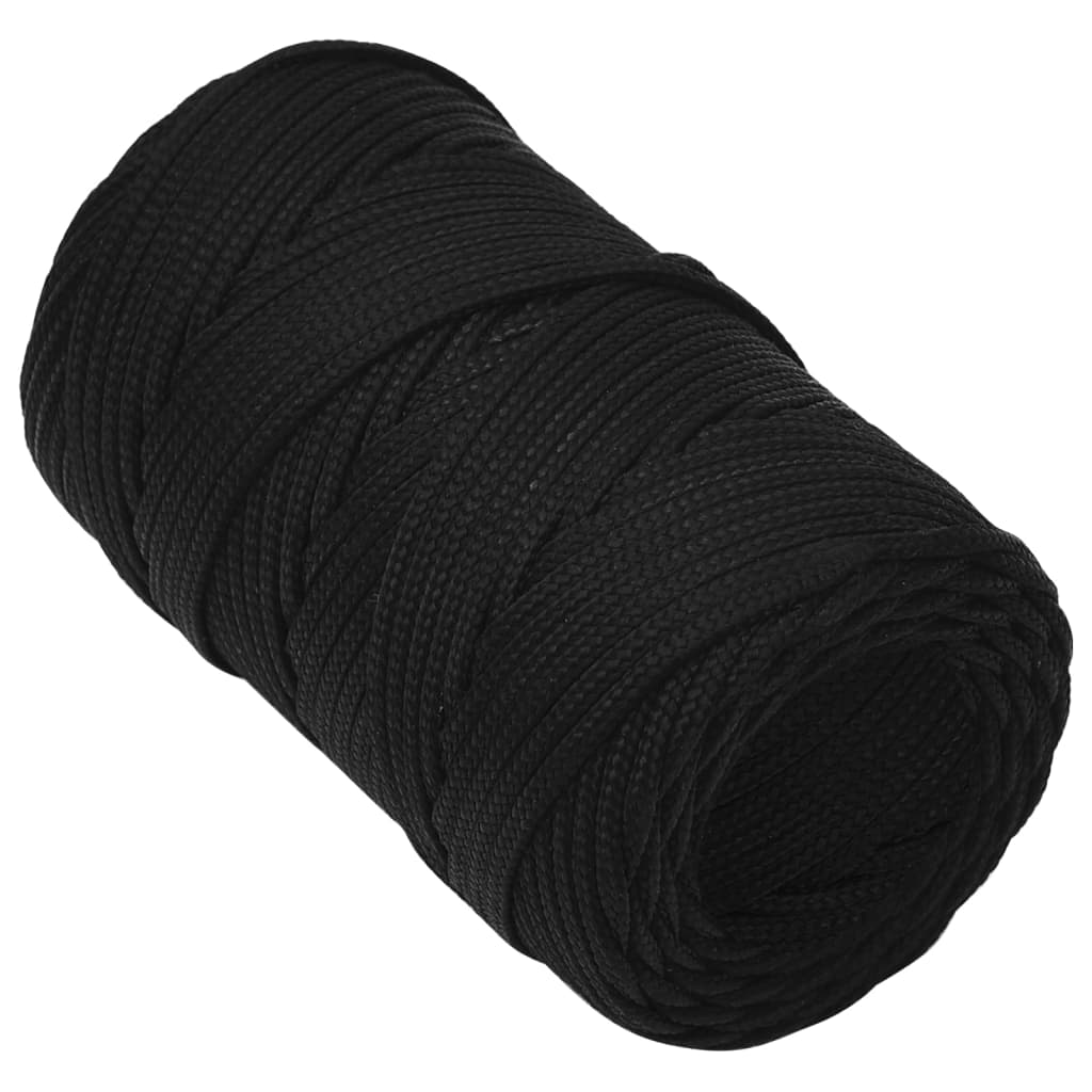 Work Rope Black 2 mm 50 m Polyester