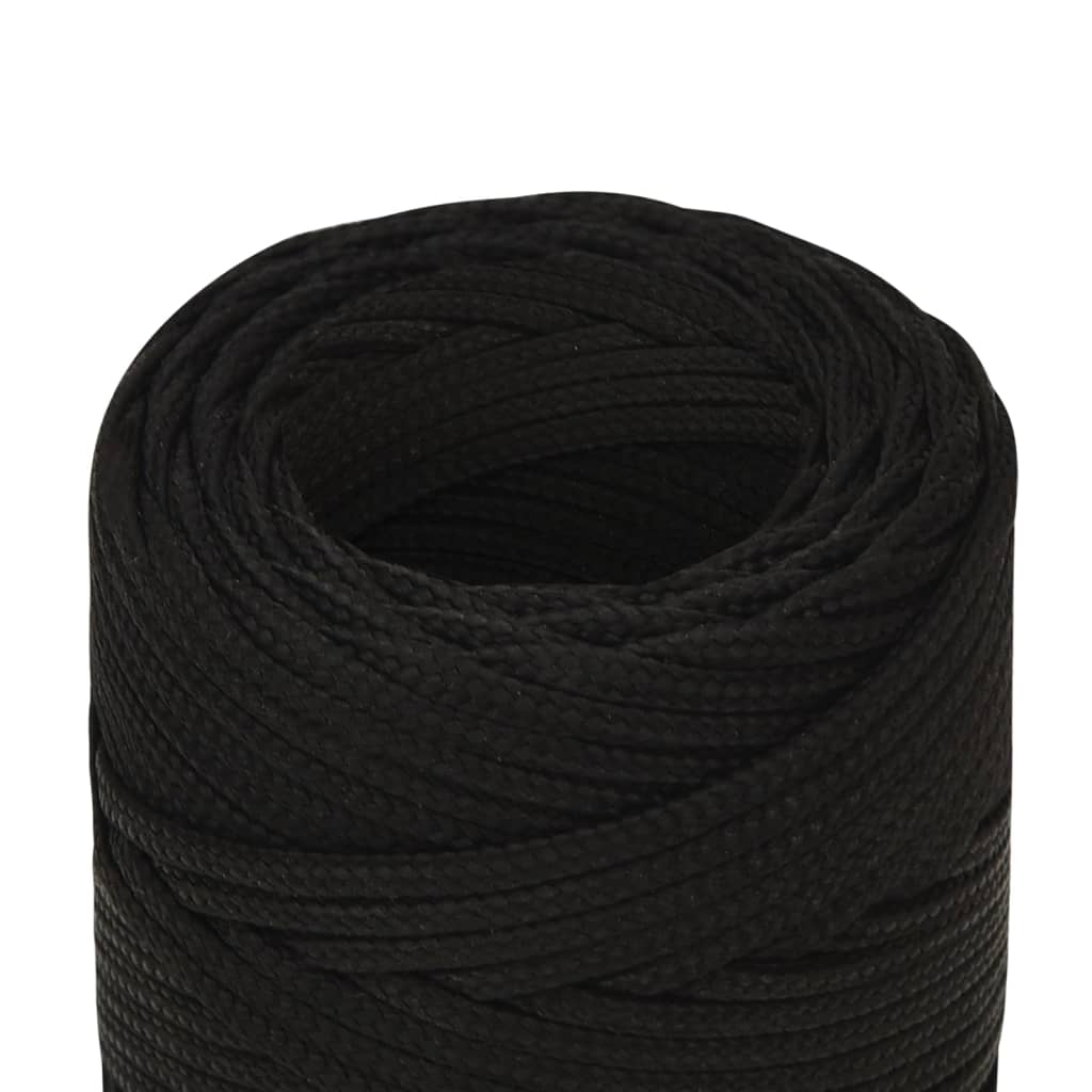 Work Rope Black 2 mm 50 m Polyester