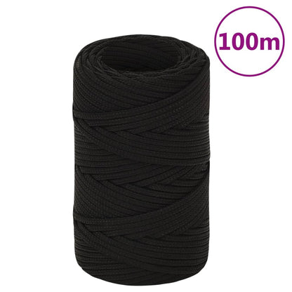 Work Rope Black 2 mm 100 m Polyester