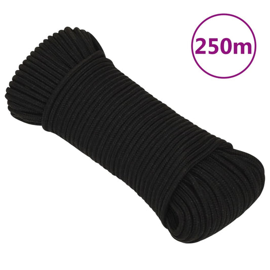 Work Rope Black 3 mm 250 m Polyester