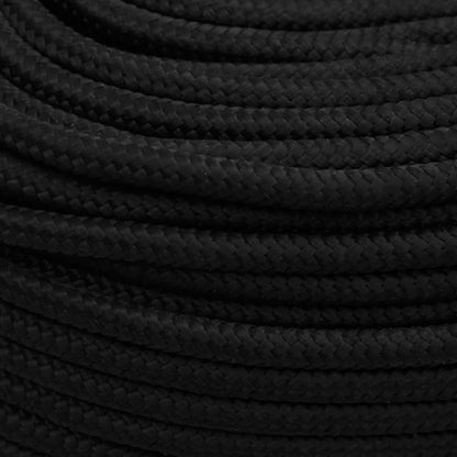 Work Rope Black 6 mm 100 m Polyester