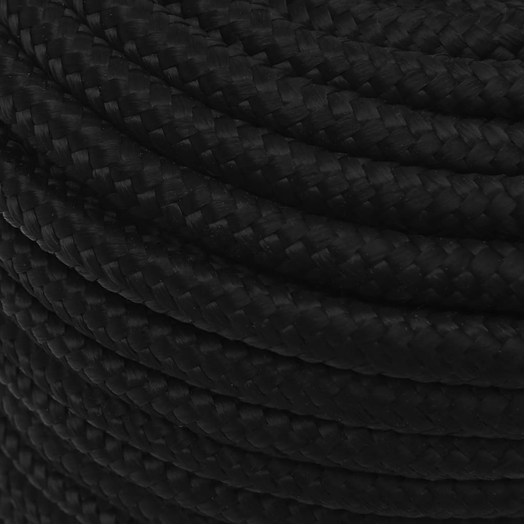 Work Rope Black 12 mm 25 m Polyester