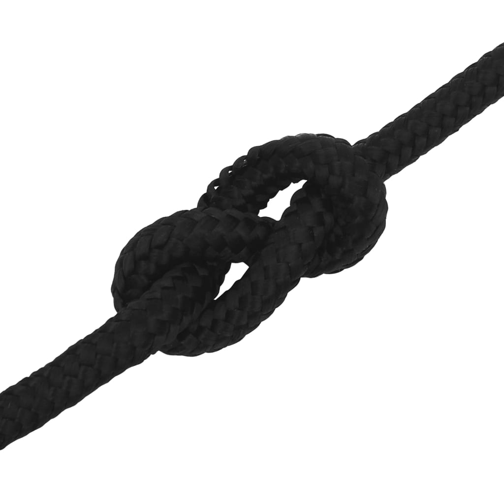 Work Rope Black 12 mm 25 m Polyester