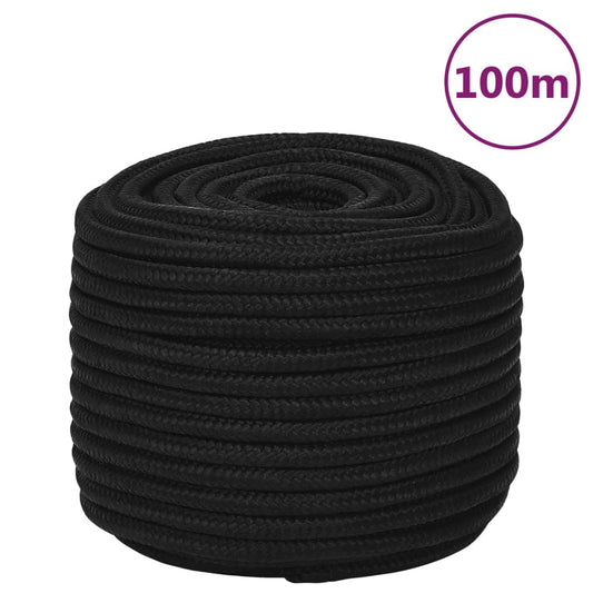 Work Rope Black 12 mm 100 m Polyester