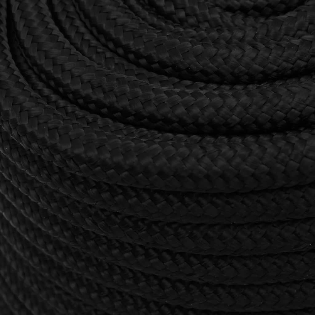 Work Rope Black 18 mm 25 m Polyester