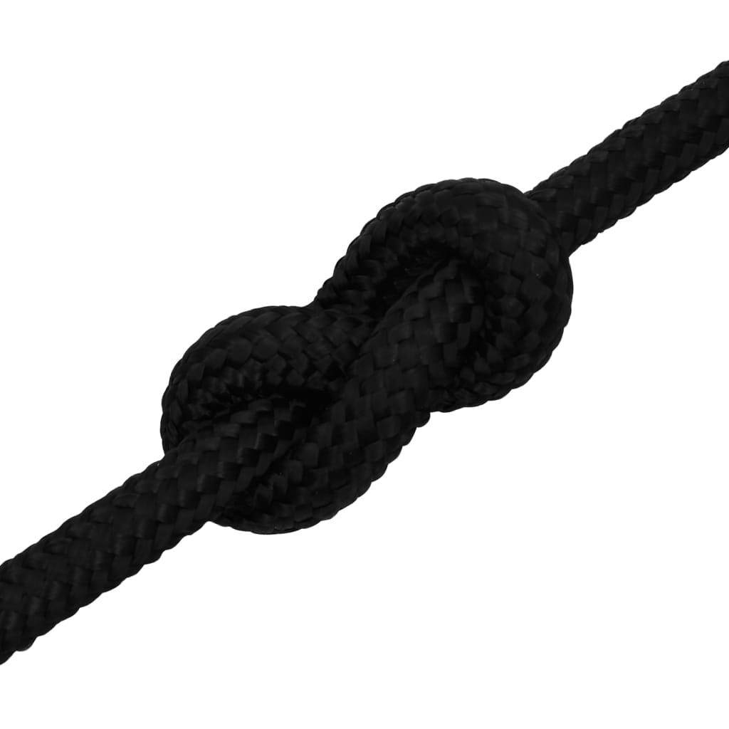 Work Rope Black 18 mm 25 m Polyester