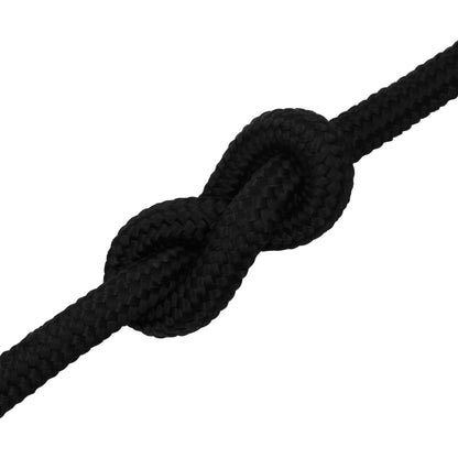 Work Rope Black 20 mm 25 m Polyester