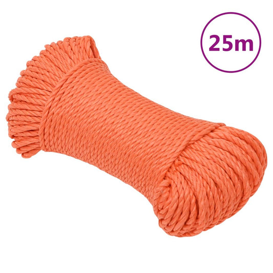 Work Rope Orange 6 mm 25 m Polypropylene