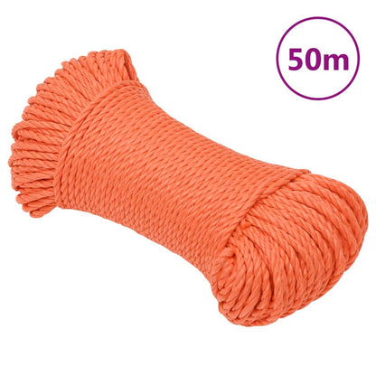 Work Rope Orange 8 mm 50 m Polypropylene