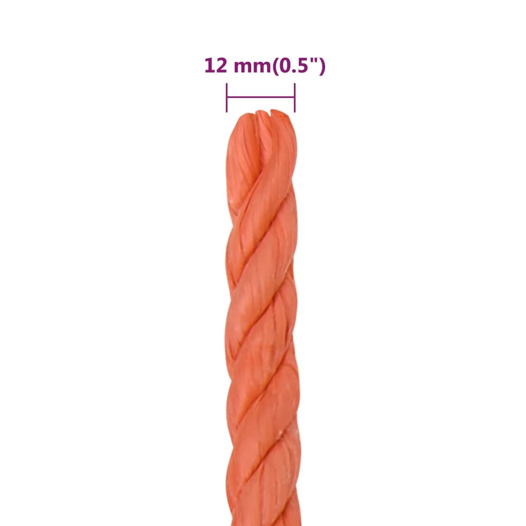 Work Rope Orange 12 mm 25 m Polypropylene