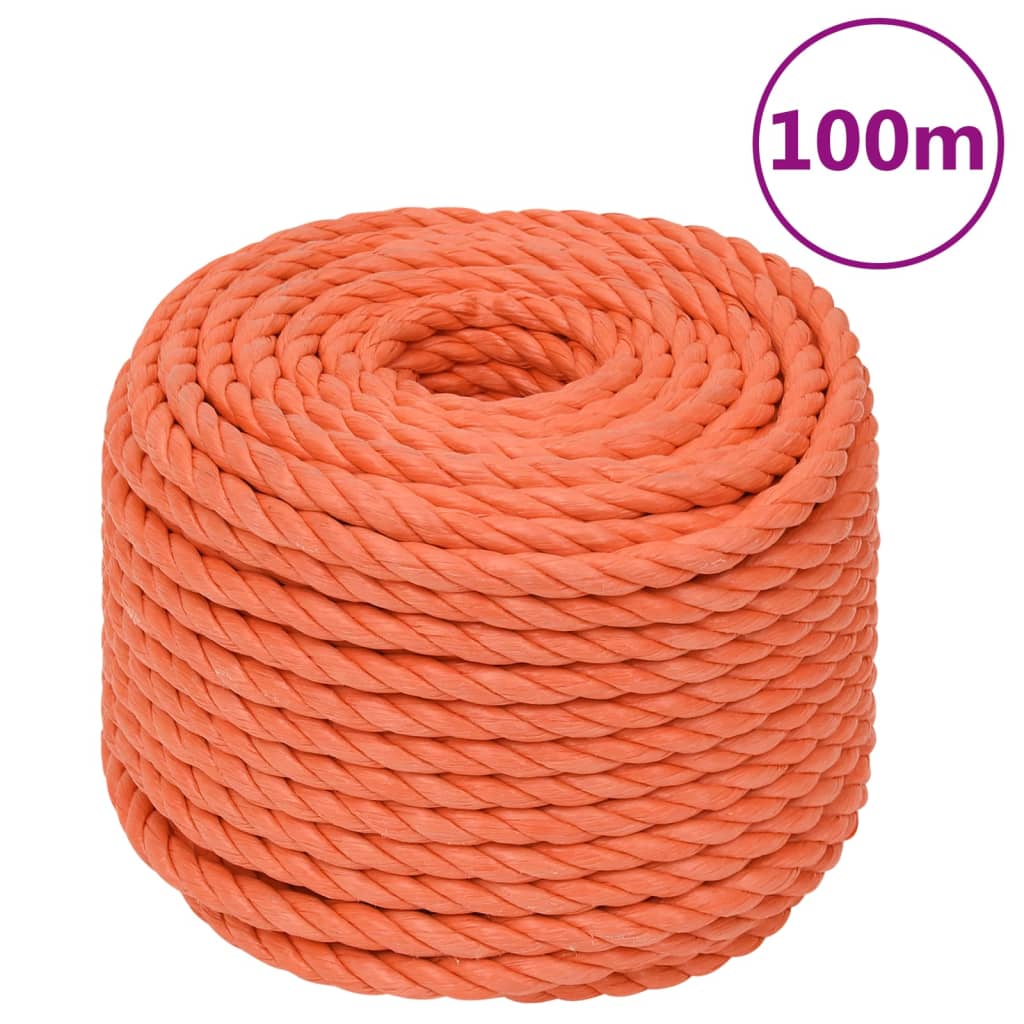 Work Rope Orange 20 mm 100 m Polypropylene