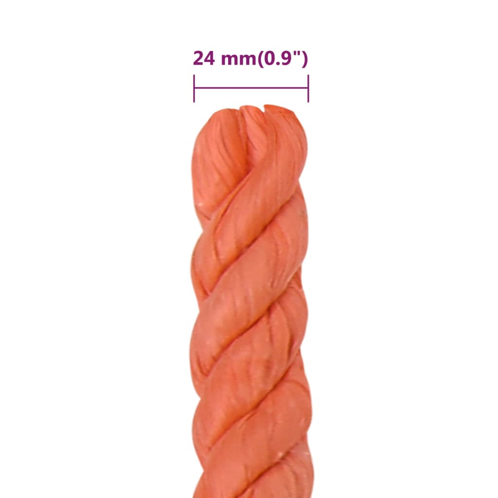 Work Rope Orange 24 mm 25 m Polypropylene