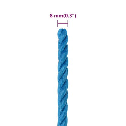 Work Rope Blue 8 mm 250 m Polypropylene