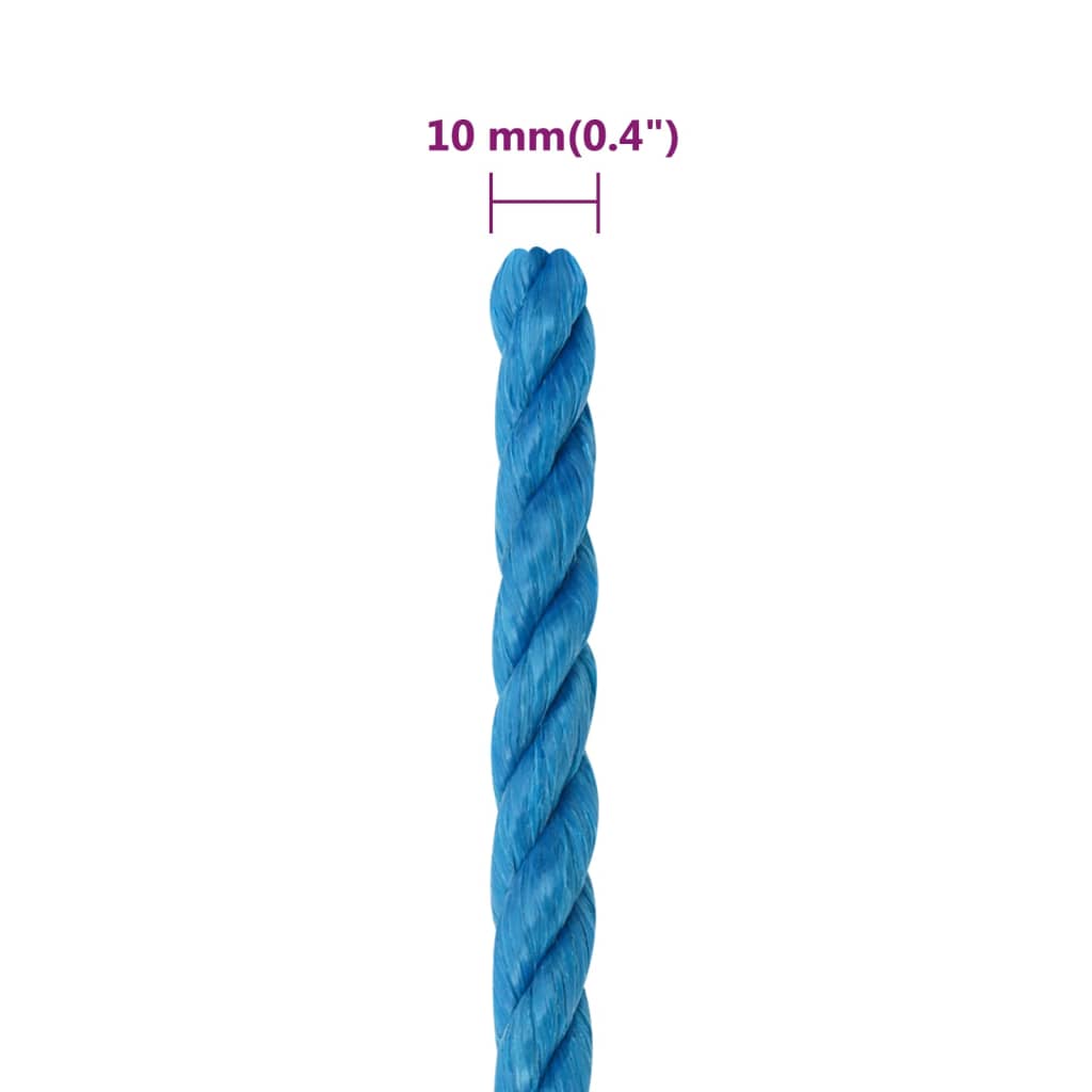 Work Rope Blue 10 mm 25 m Polypropylene