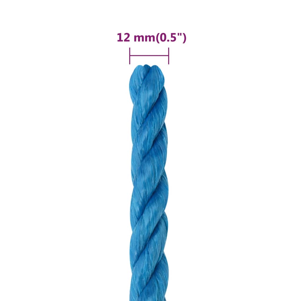 Work Rope Blue 12 mm 25 m Polypropylene