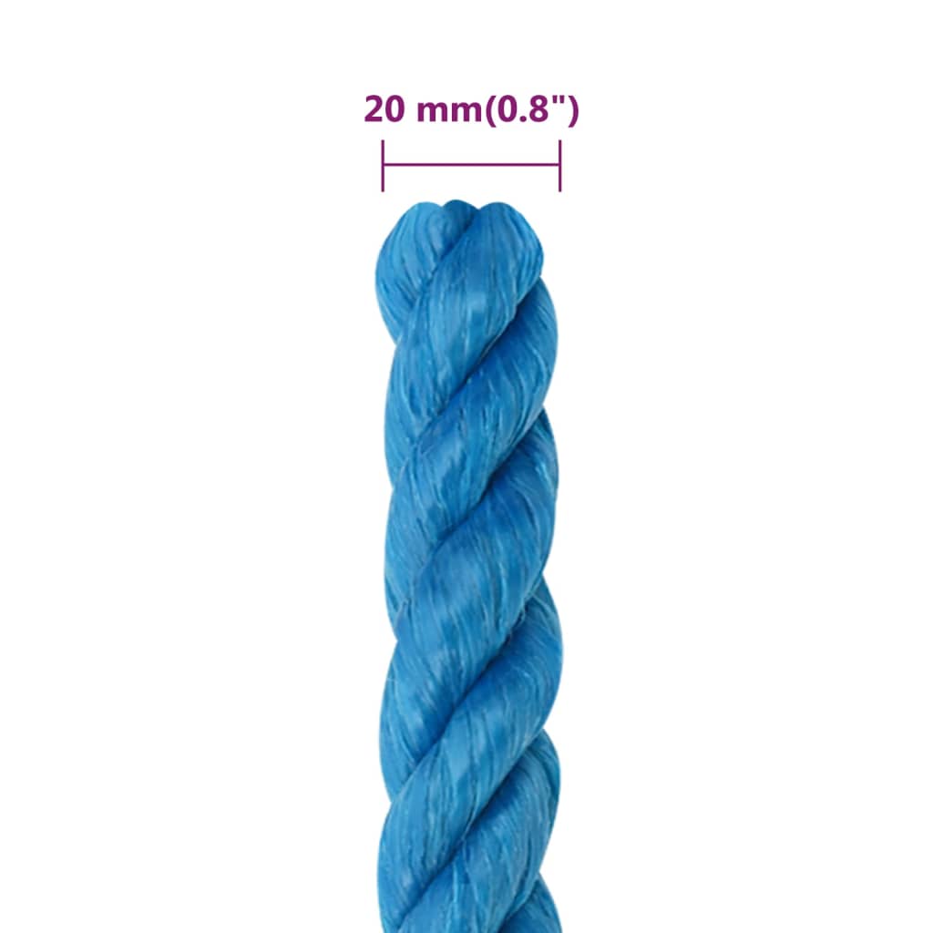 Work Rope Blue 20 mm 25 m Polypropylene