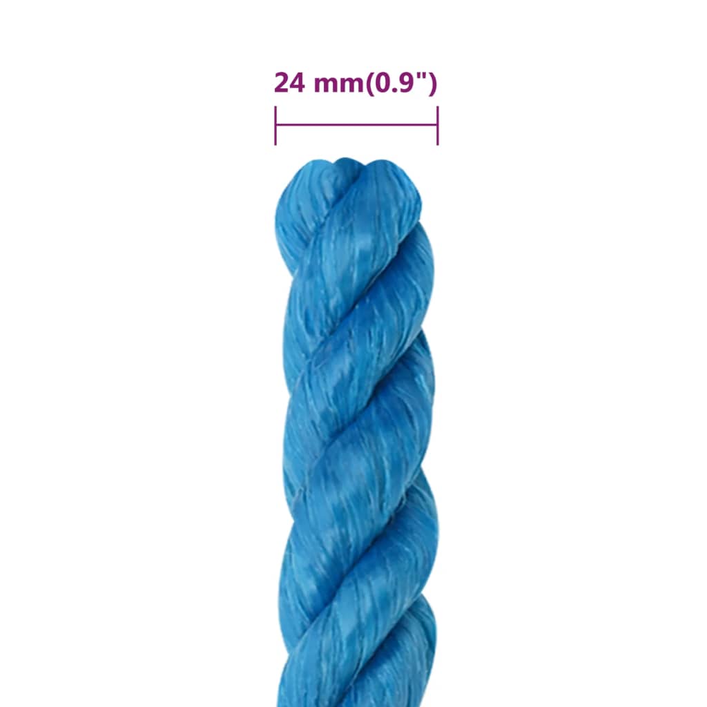 Work Rope Blue 24 mm 25 m Polypropylene