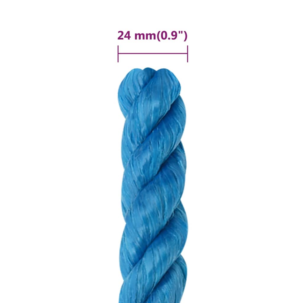 Work Rope Blue 24 mm 50 m Polypropylene