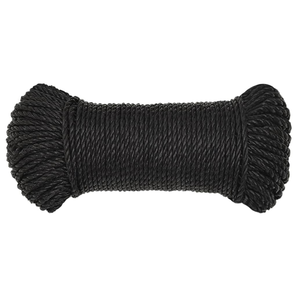 Work Rope Black 3 mm 50 m Polypropylene