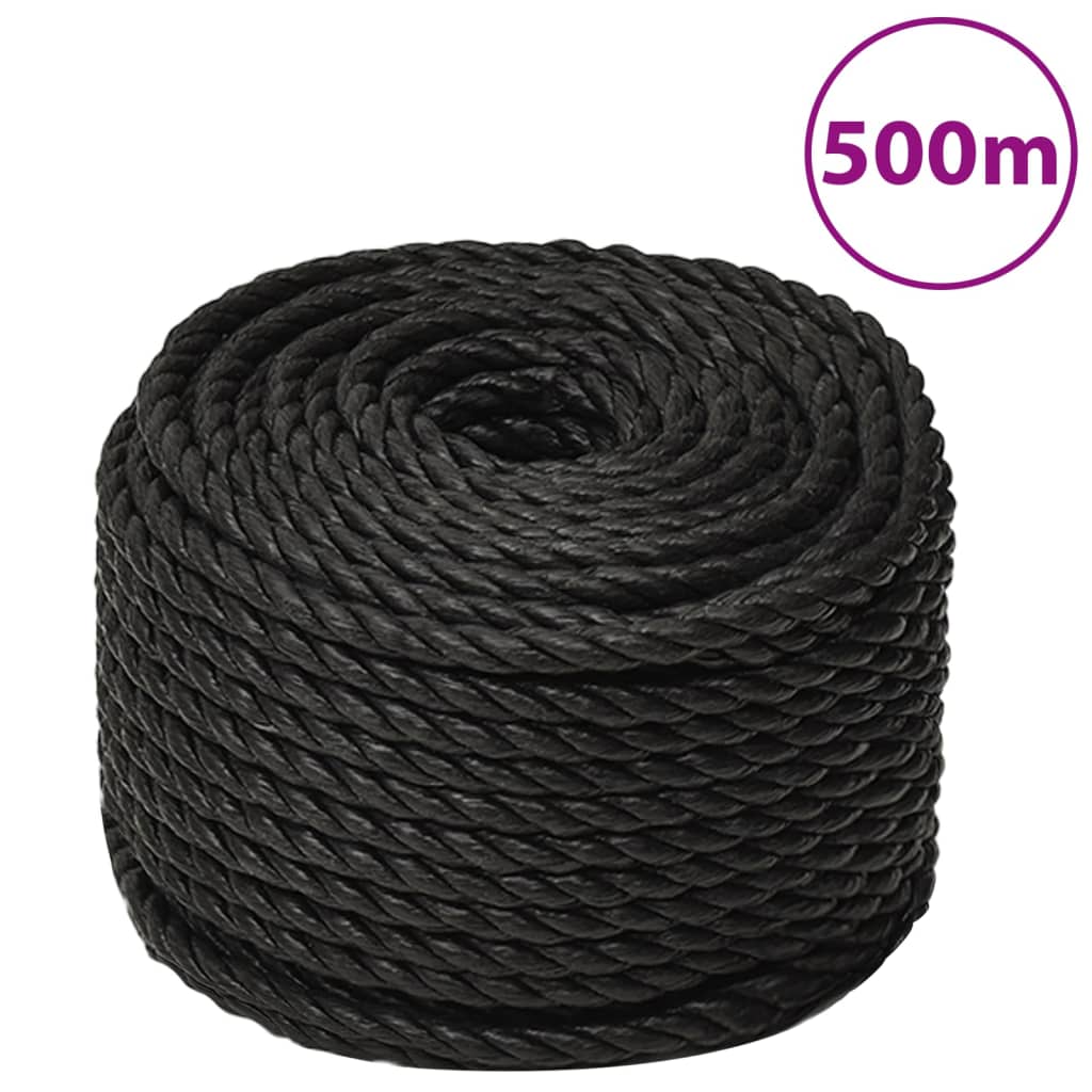 Work Rope Black 10 mm 500 m Polypropylene