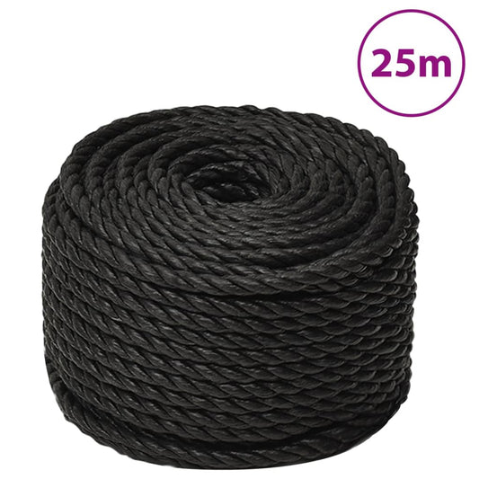 Work Rope Black 14 mm 25 m Polypropylene