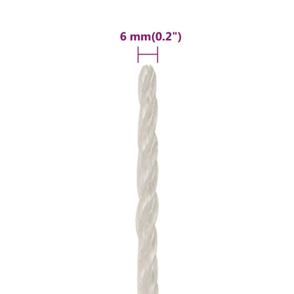 Work Rope White 6 mm 500 m Polypropylene