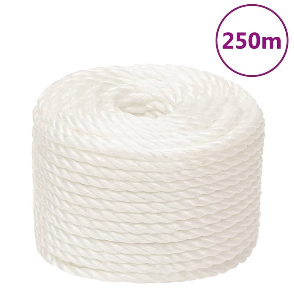 Work Rope White 10 mm 250 m Polypropylene