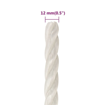 Work Rope White 12 mm 25 m Polypropylene