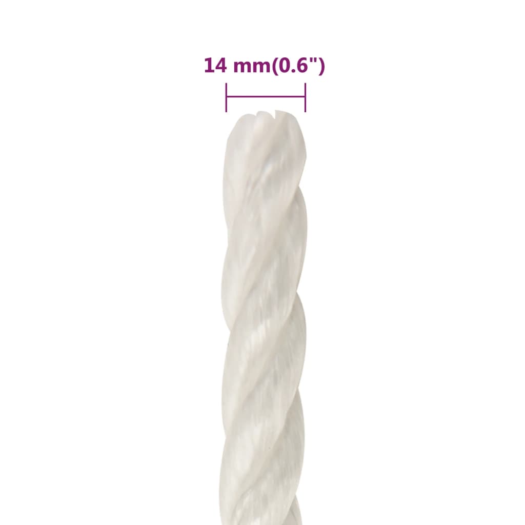 Work Rope White 14 mm 250 m Polypropylene