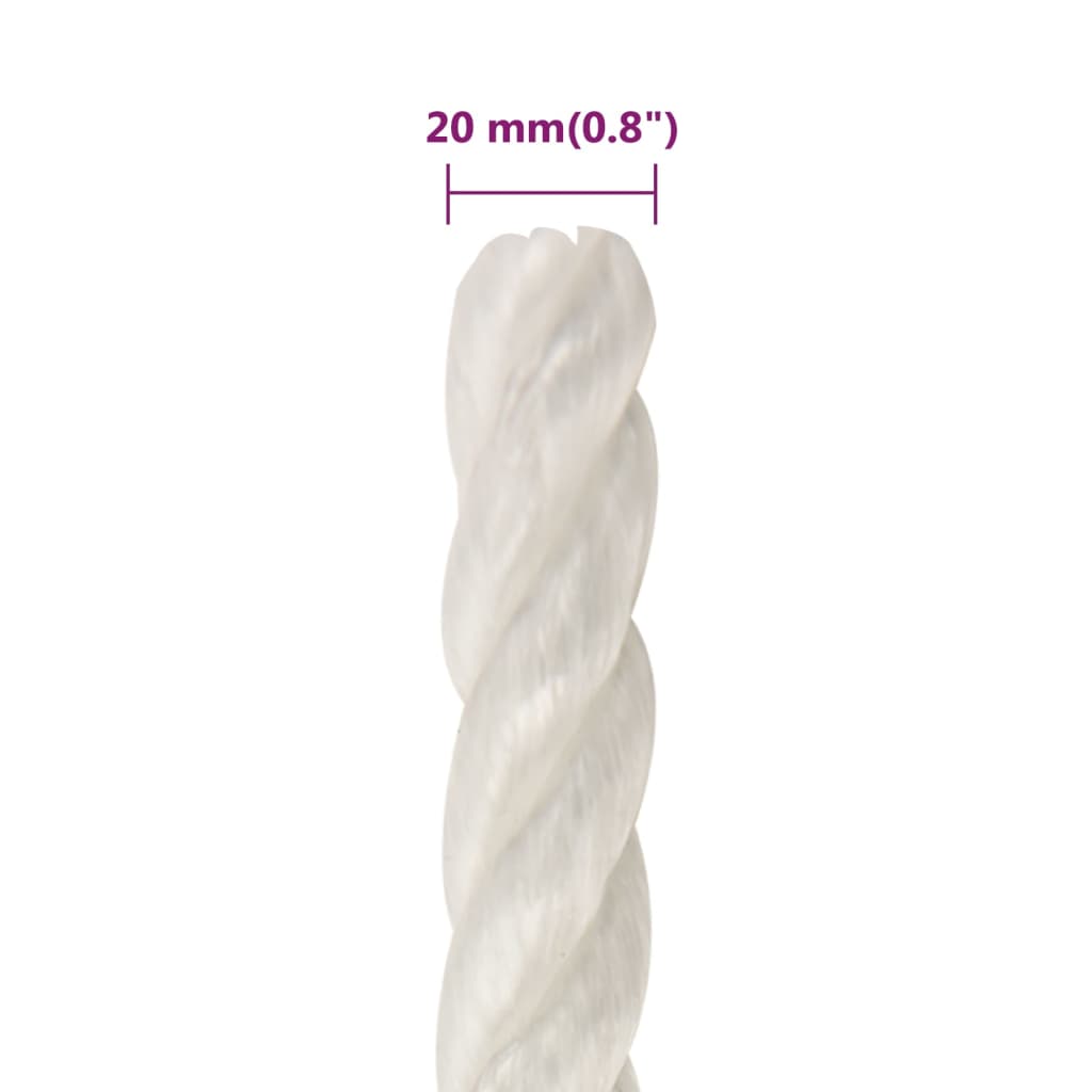 Work Rope White 20 mm 25 m Polypropylene