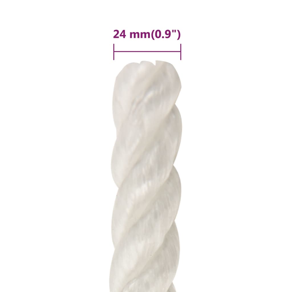 Work Rope White 24 mm 25 m Polypropylene