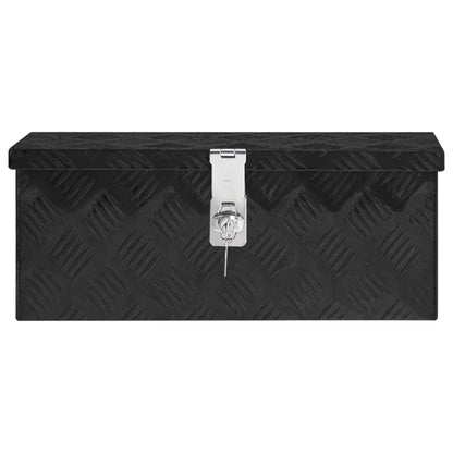 Storage Box Black 50x15x20.5 Aluminium