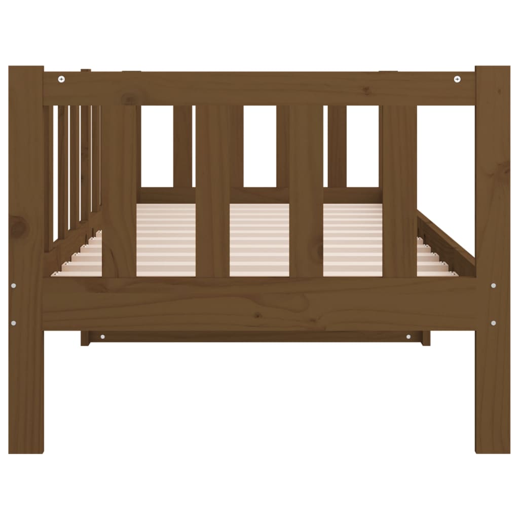 Day Bed without Mattress Honey Brown 80x200 cm Solid Wood Pine