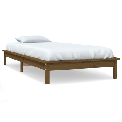 Bed Frame Honey Brown 90x200 cm Solid Wood Pine