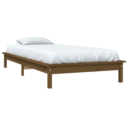 Bed Frame Honey Brown 90x200 cm Solid Wood Pine