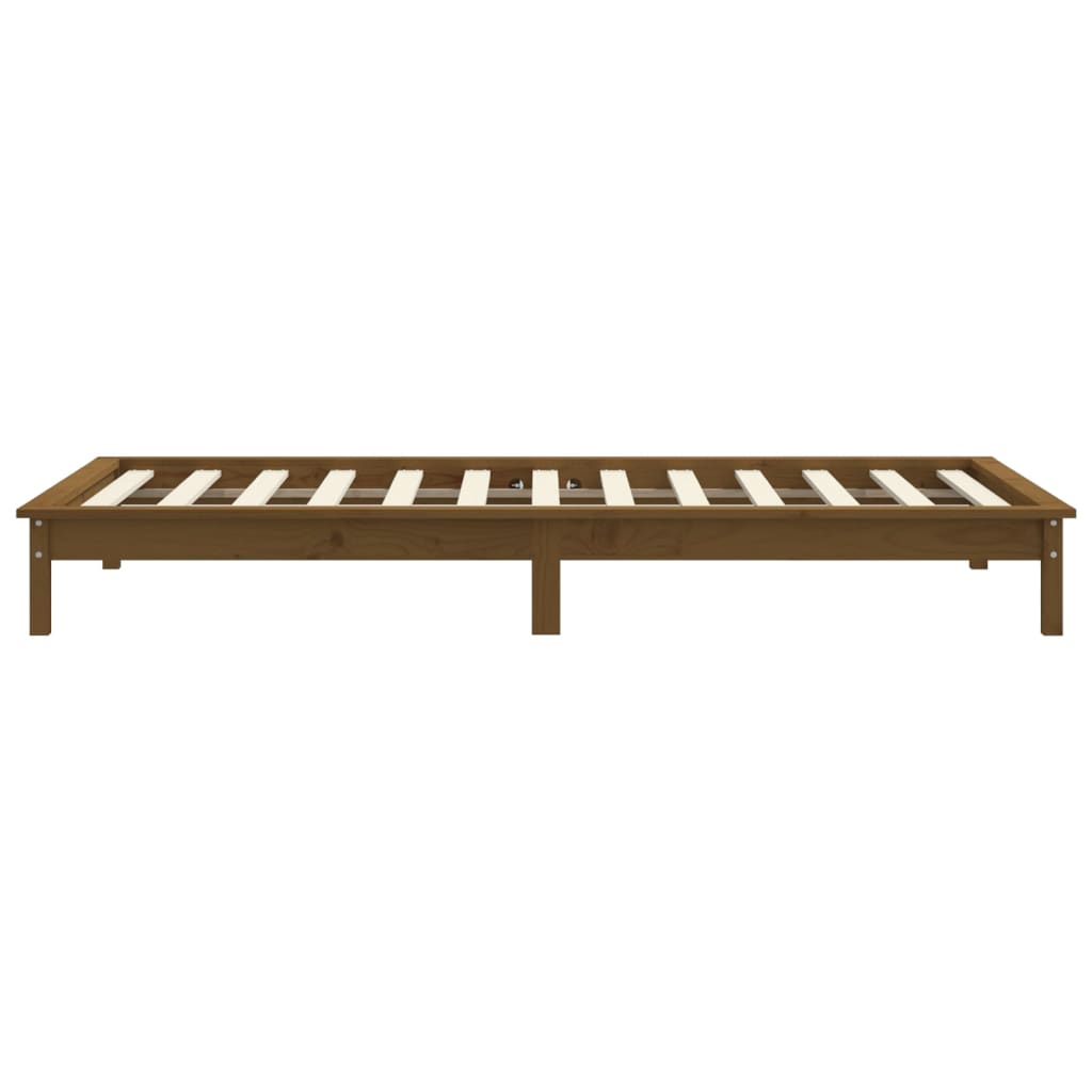 Bed Frame Honey Brown 90x200 cm Solid Wood Pine