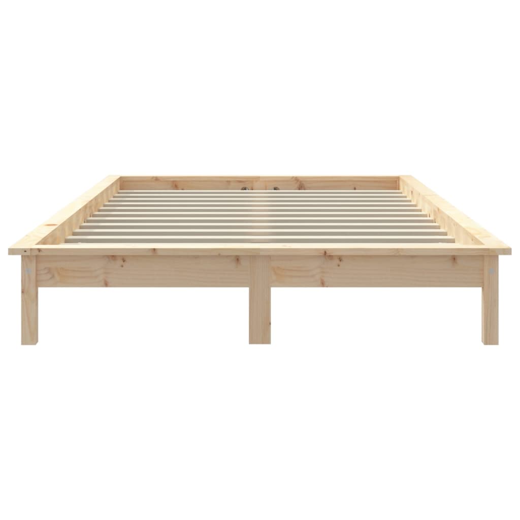 Bed Frame 150x200 cm King Size Solid Wood Pine