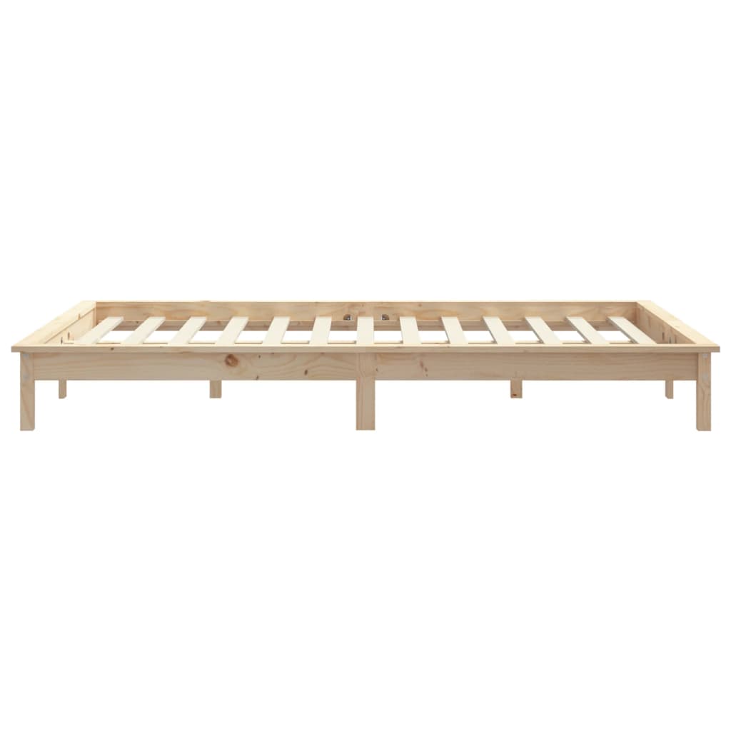 Bed Frame 150x200 cm King Size Solid Wood Pine