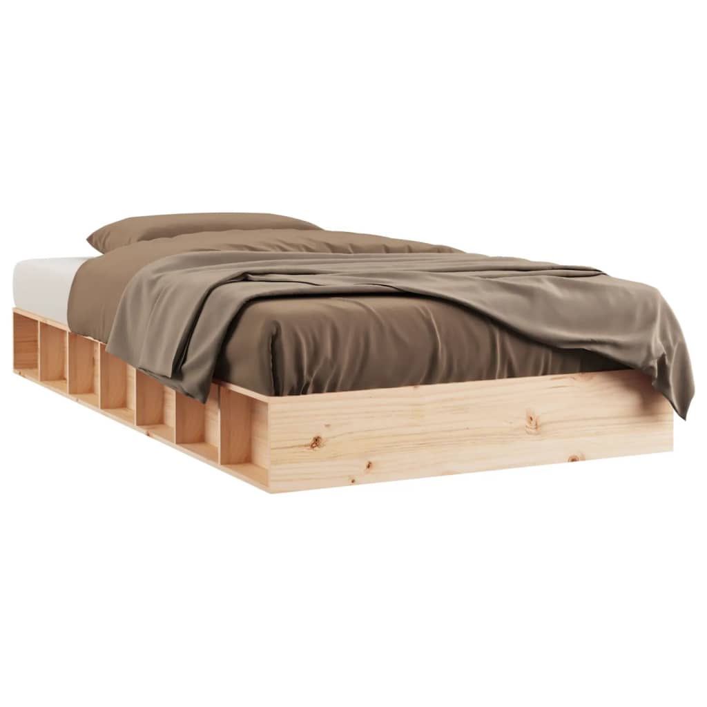 Bed Frame without Mattress 120x190 cm Small Double Small Double Solid Wood