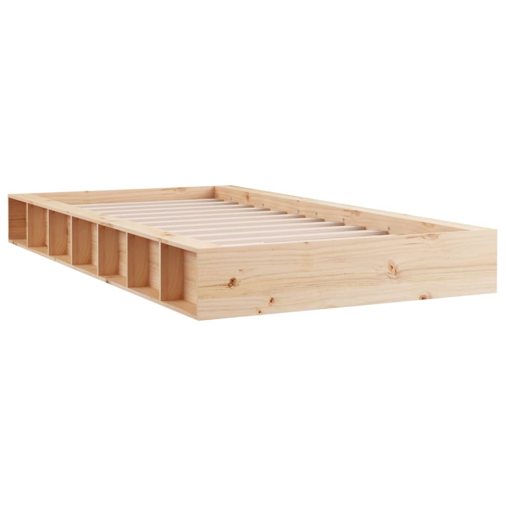 Bed Frame without Mattress 120x190 cm Small Double Small Double Solid Wood