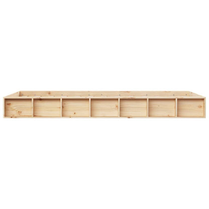 Bed Frame 135x190 cm Double Solid Wood