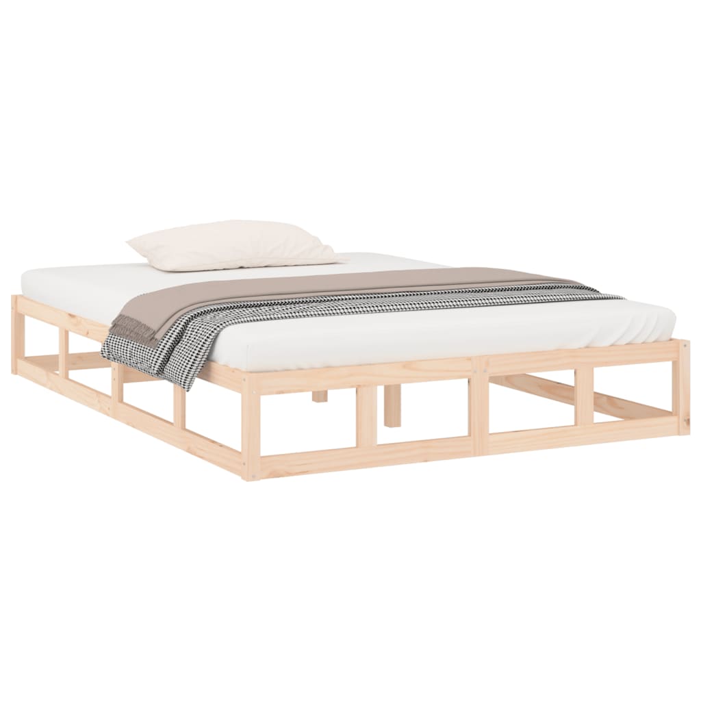 Bed Frame without Mattress 180x200 cm Super King Size Solid Wood