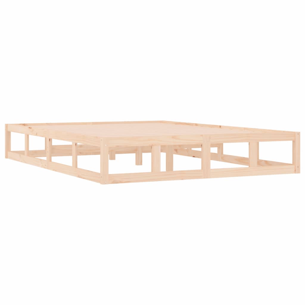 Bed Frame without Mattress 180x200 cm Super King Size Solid Wood