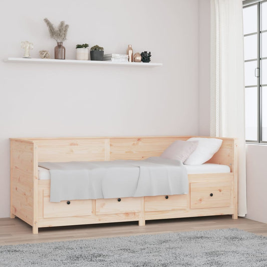 Day Bed without Mattress 90x200 cm Solid Wood Pine